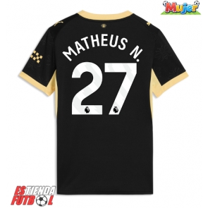 Manchester City Matheus Nunes #27 Segunda Equipación Mujer 2026-27 Manga Corta